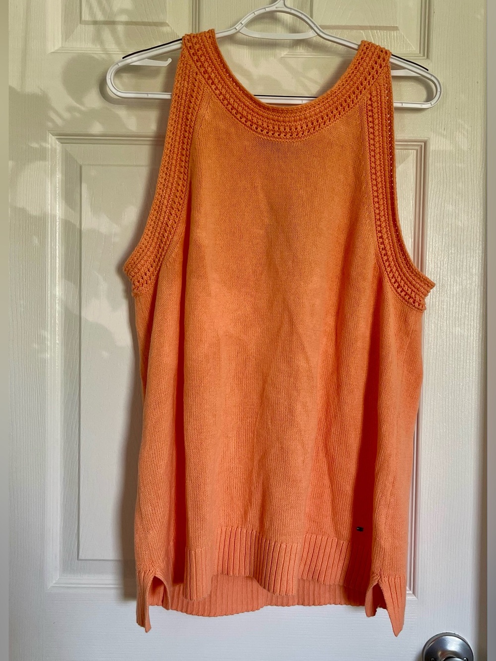 TOMMY HILFIGER Women's Orange Knit Tank Top NWT